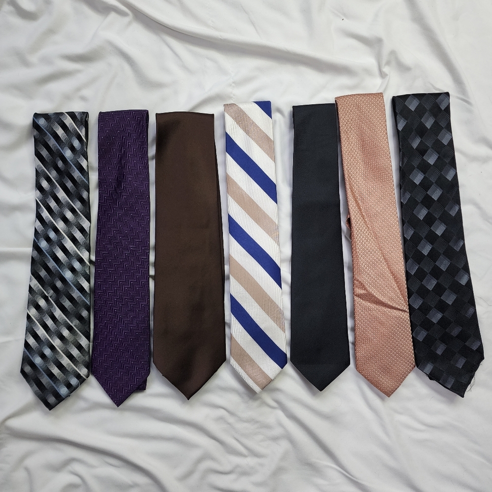 Bundle of 7 Mens Neck Ties